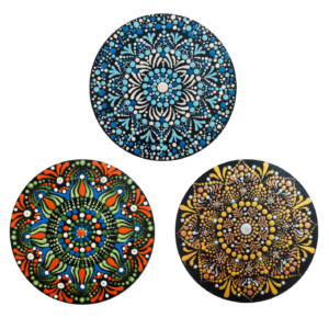 Dot Mandala Fridge Magnets